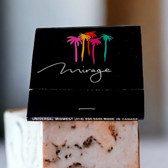 1990s Mirage Casino Hotel Las Vegas Nevada Matchbook Unstruck - Picture 1 of 5